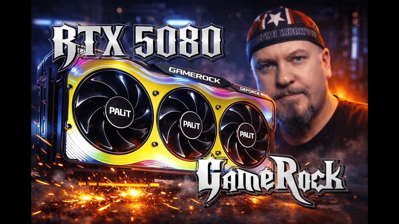 Palit RTX 5080 GameRock OC &mdash; Распаковка и Обзор Самой Яркой RTX 5080 на рынке