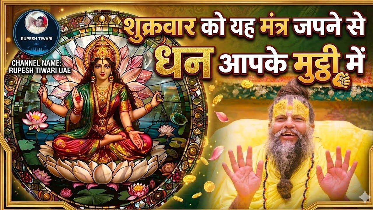 💰 शुक्रवार को यह मंत्र 108 बार जप लो | माता लक्ष्मी करेंगी धन की वर्षा | Shukrawar Laxmi Mantra ✨🙏