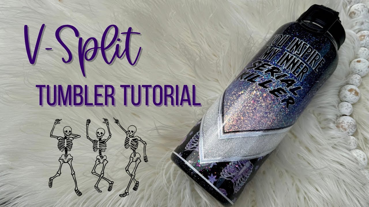 Serial Killer Glitter Tumbler Tutorial