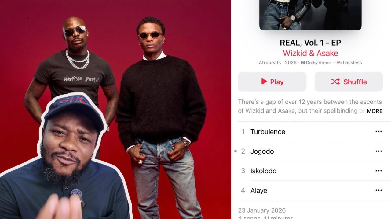 Реакция на EP Wizkid и Asake в стиле афробитс «REAL»
