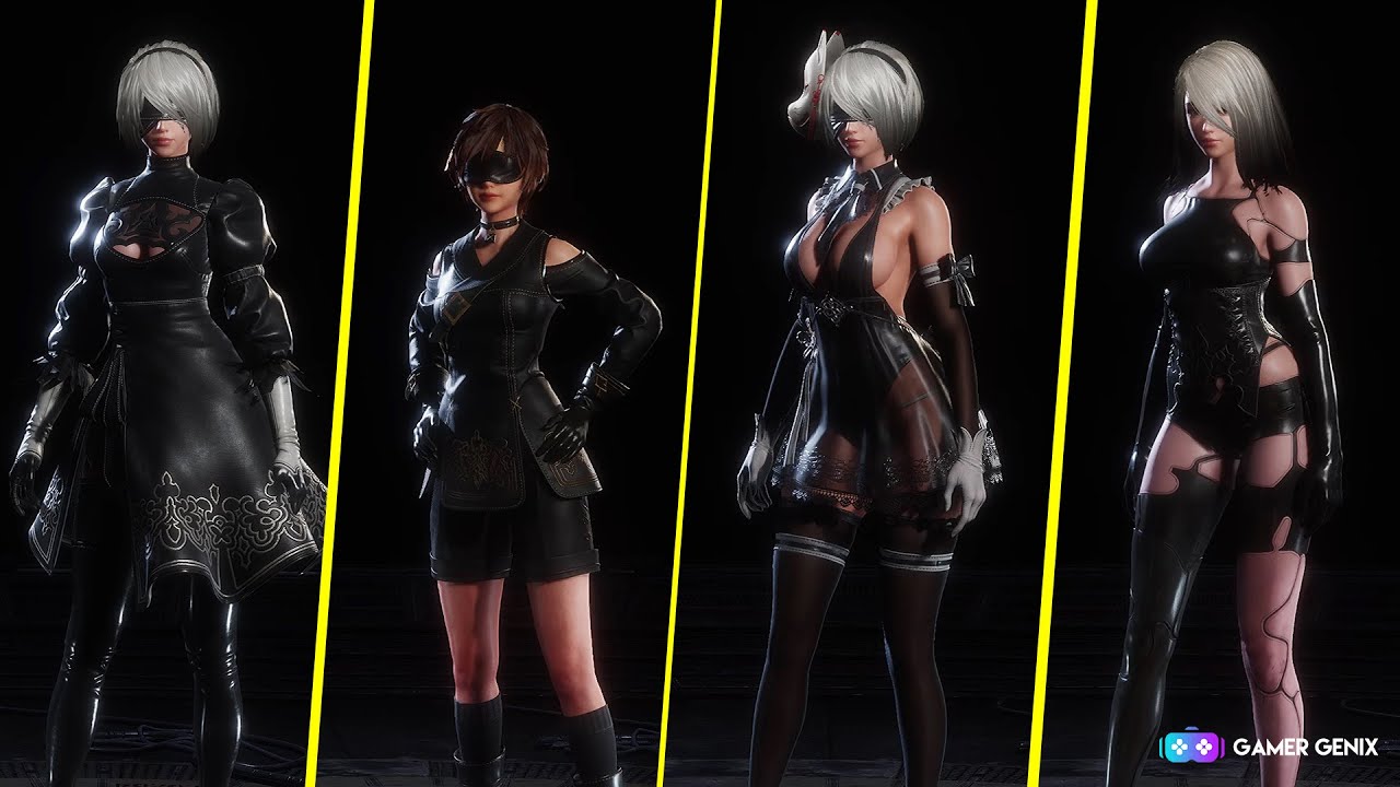 Stellar Blade X Nier Automata All Outfits (PS5)🔥 4K 60FPS