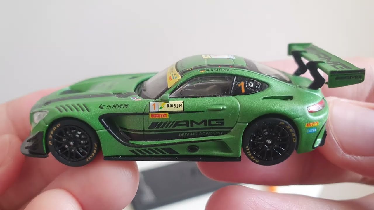 Tarmac Works Mercedes AMG GT3 1/64 | #Macau1 FIA GT Macau 2016, Miniscale, Diecast, Review, Unboxing
