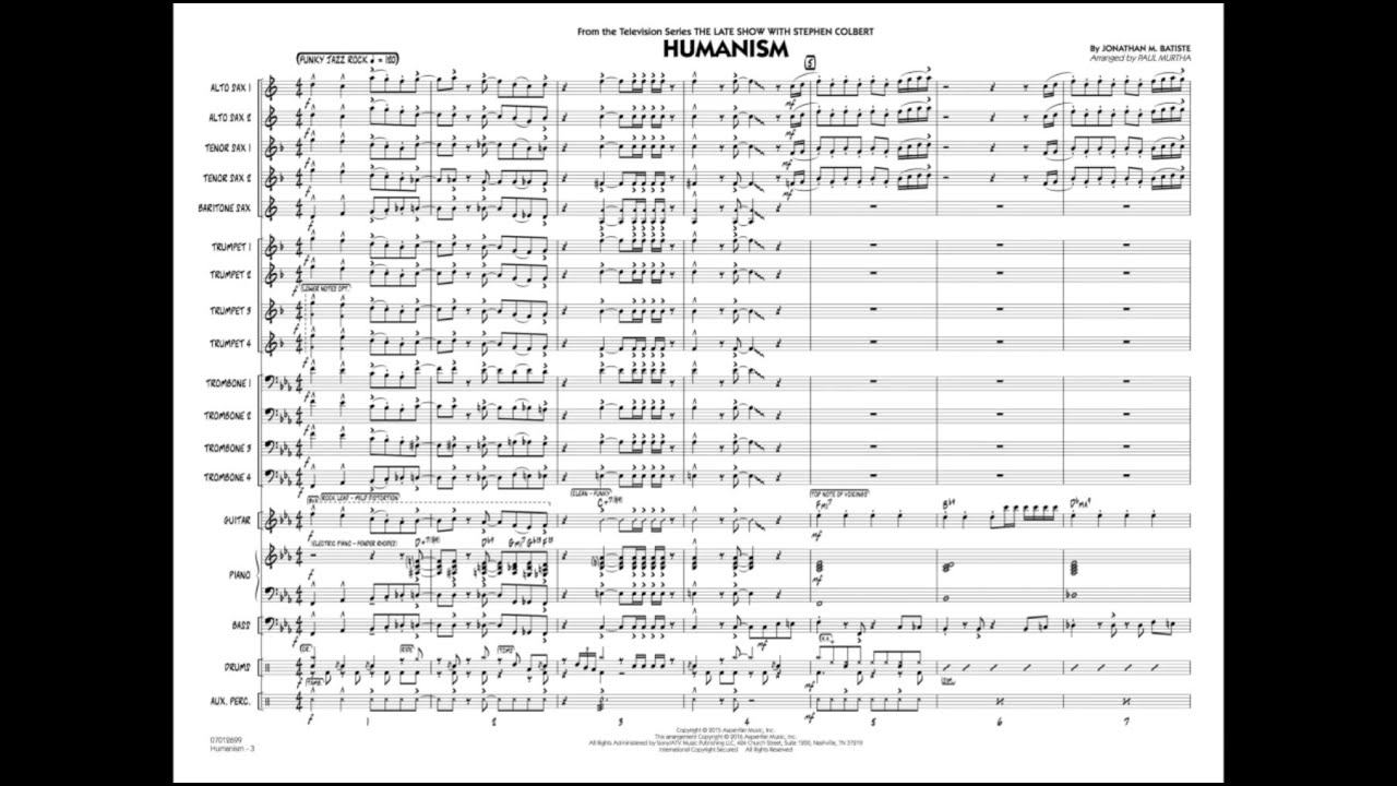 Humanism by Jonathan M. Batiste/arr. Paul Murtha
