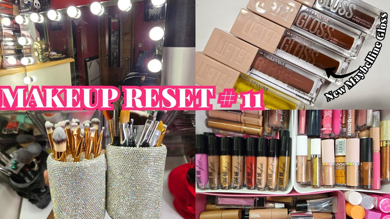 Makeup Reset #11 : Organizing & Cleaning my Makeup Vanity 