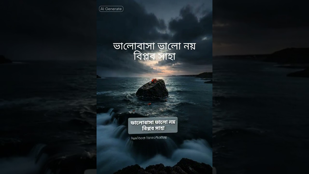 ভালোবাসা ভালো নয়: বিপ্লব সাহা