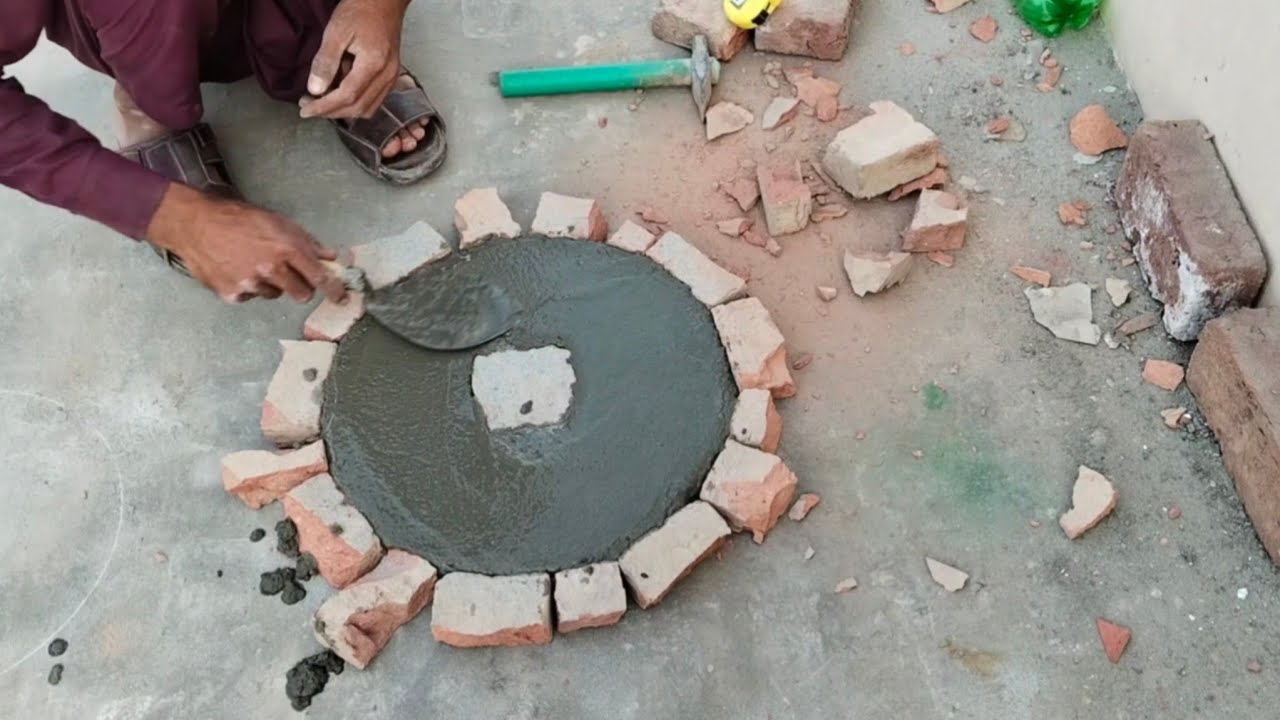 Gola Concrete Repair | Brick Circle Method | Construction Work