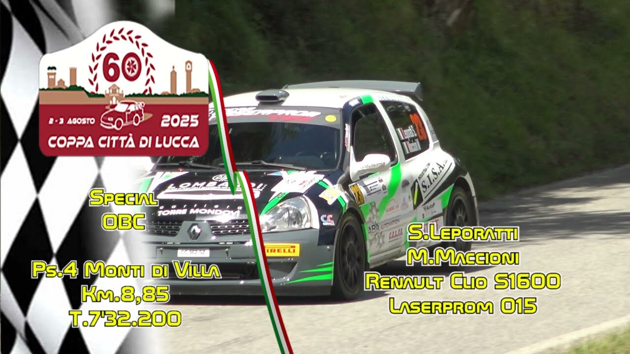 rally lucca 2025 obc leporatti maccioni ps4 monti di villa
