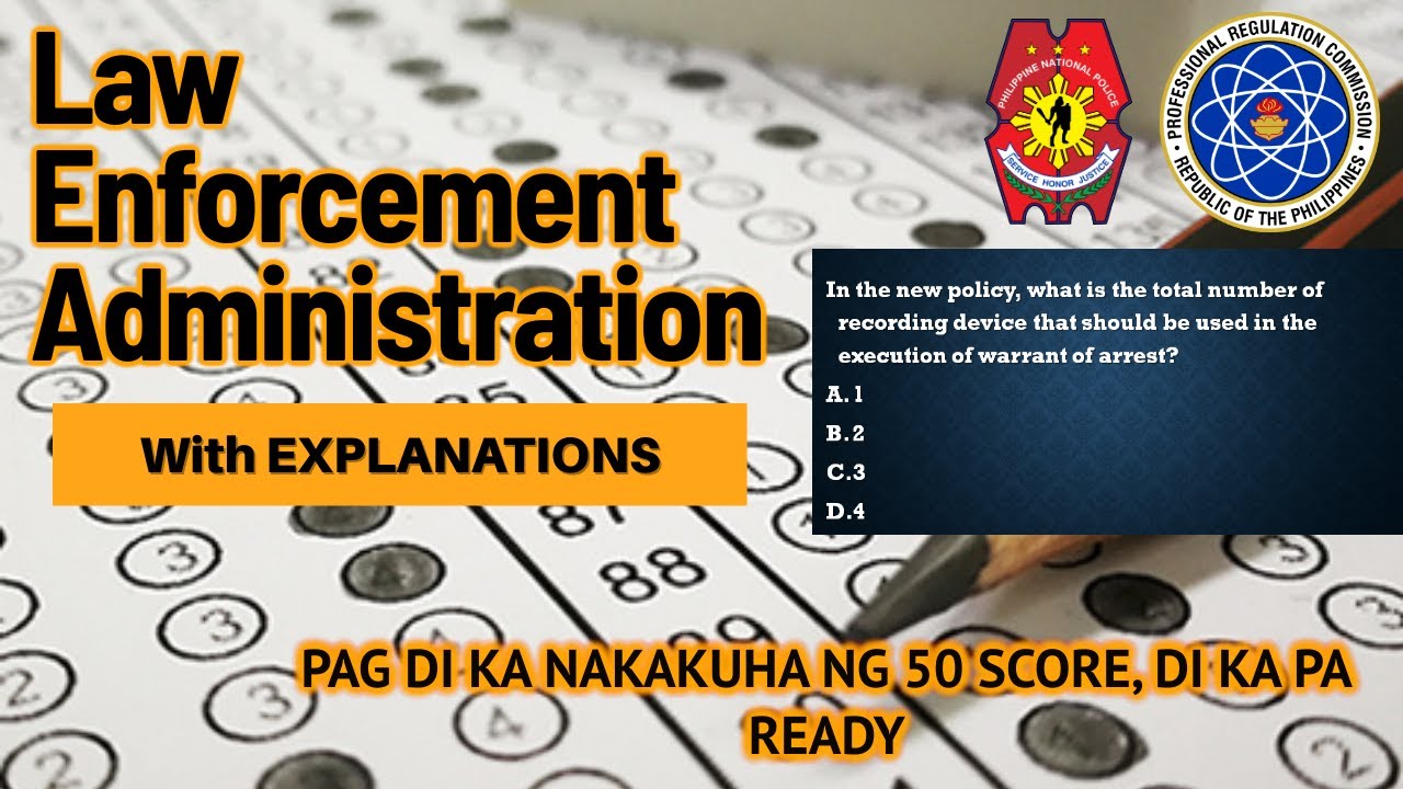 Law Enforcement Administration Review Questions | LEA with Explanations
