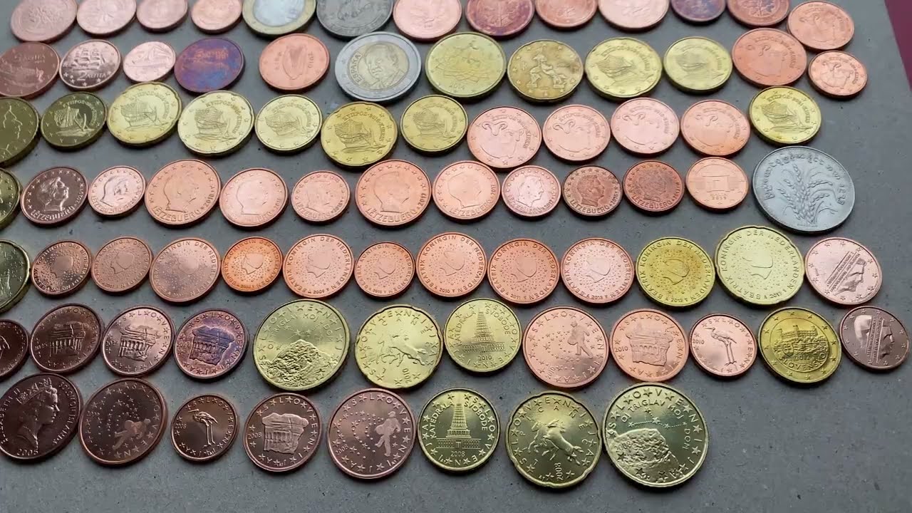 83 coins MIX Austria Germany Greece Ireland Italy Cyprus Luxembourg Netherlands Slovakia &hellip;