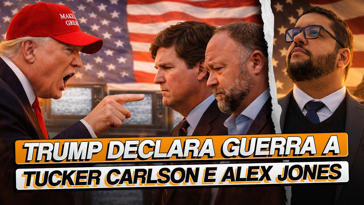 Crise no MAGA: Trump declara GUERRA a Tucker Carlson, Alex Jones, Megyn Kelly e Candace Owens