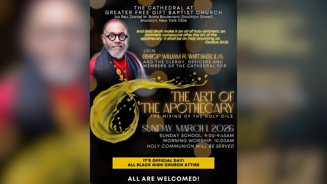 10AM Sunday Worship Service March 1st, 2026 Mixing Of The Oil