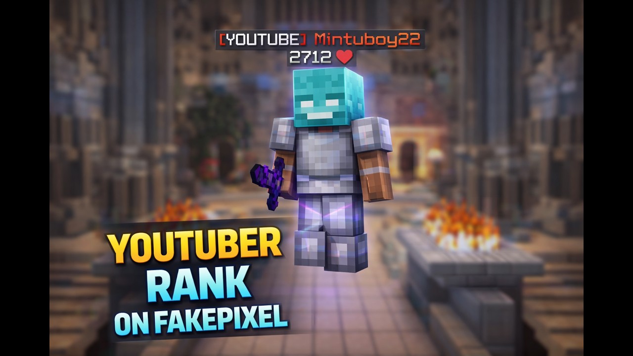 I Got YouTuber Rank on FakePixel Skyblock! (Thank You Everyone ❤️)