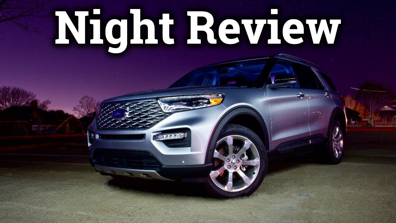 Подсветка салона, адаптивное освещение и многое другое | Обзор и поездка на Ford Explorer 2020 Night