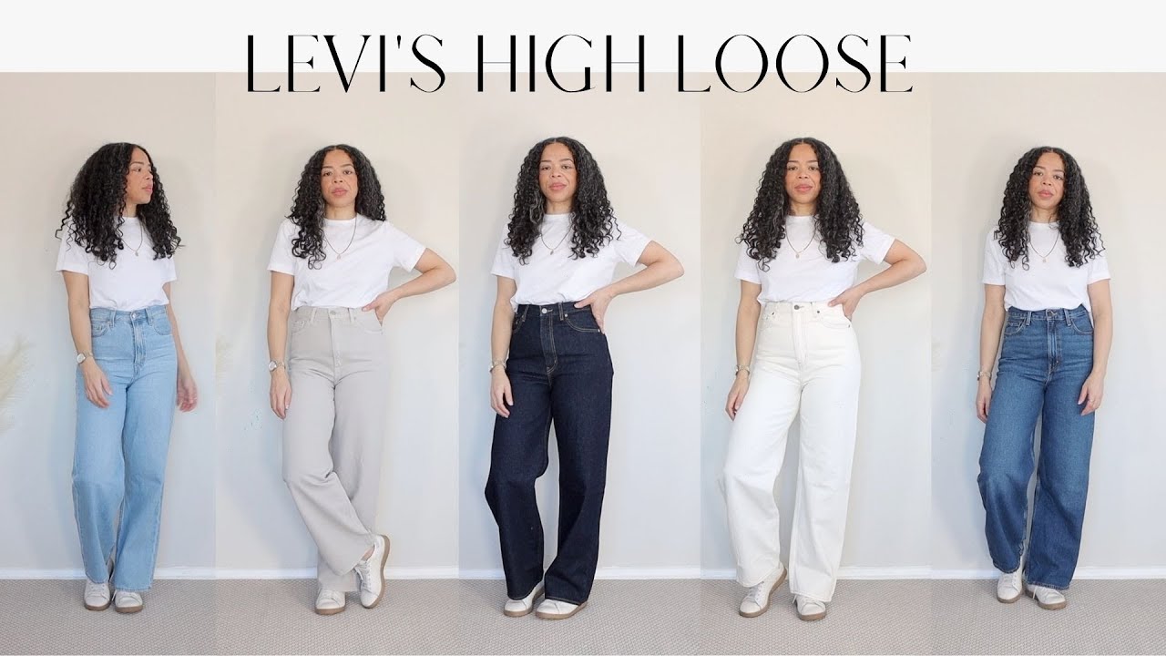 JEANS  LEVI'S HIGH LOOSE TRY ON HAUL & REVIEW