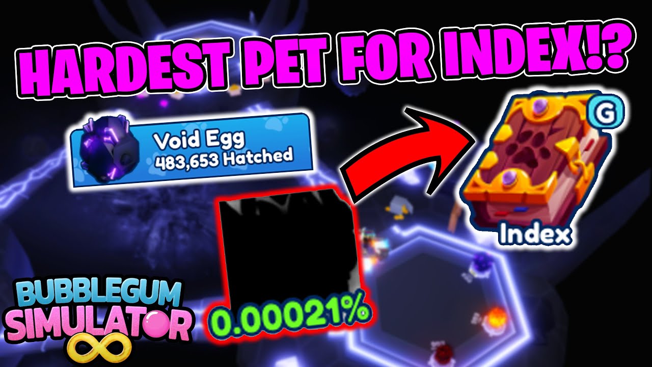 The Hardest Pet to Complete Your Index in Bubble Gum Simulator Infinity