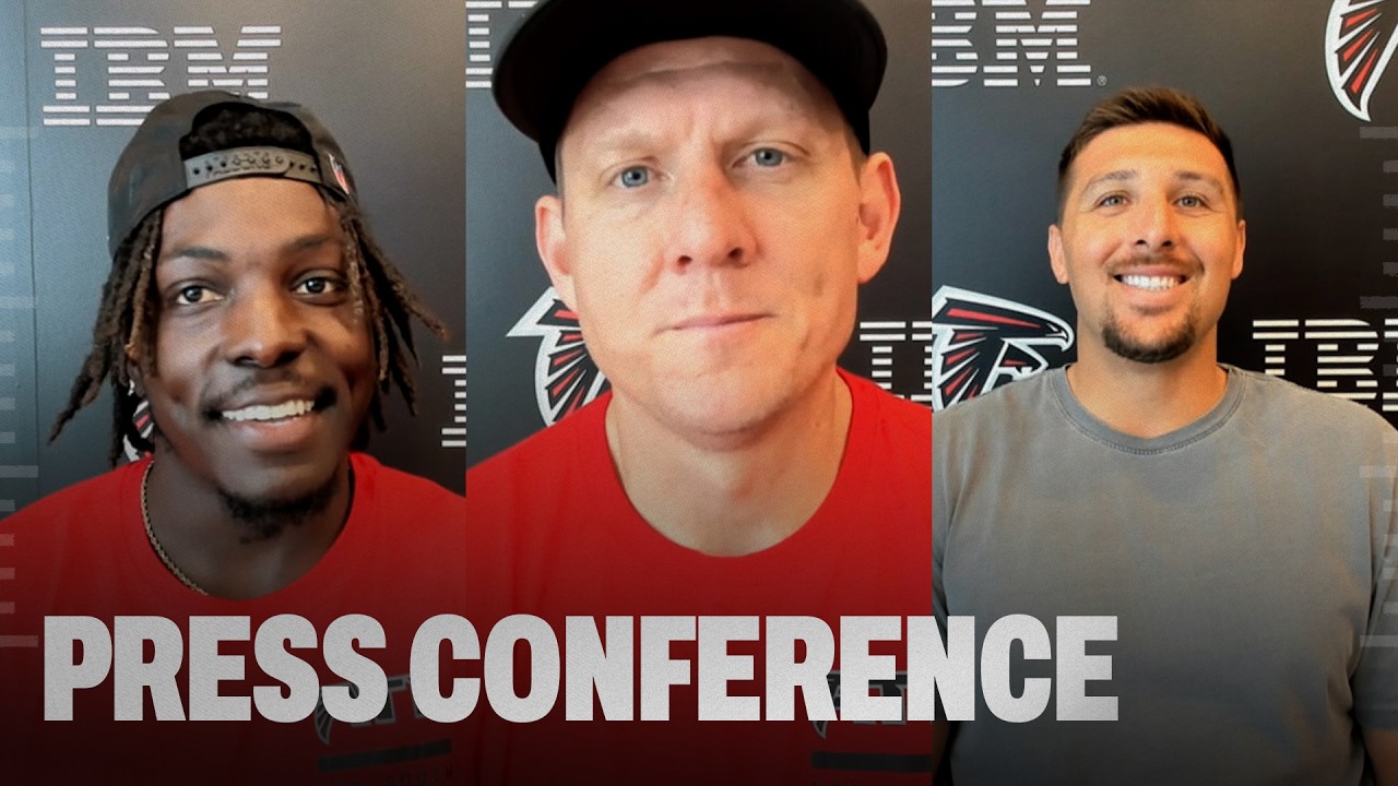 Austin Hooper, Christian Harris & Nick Folk on joining the Falcons in Free Agency | Press Conference