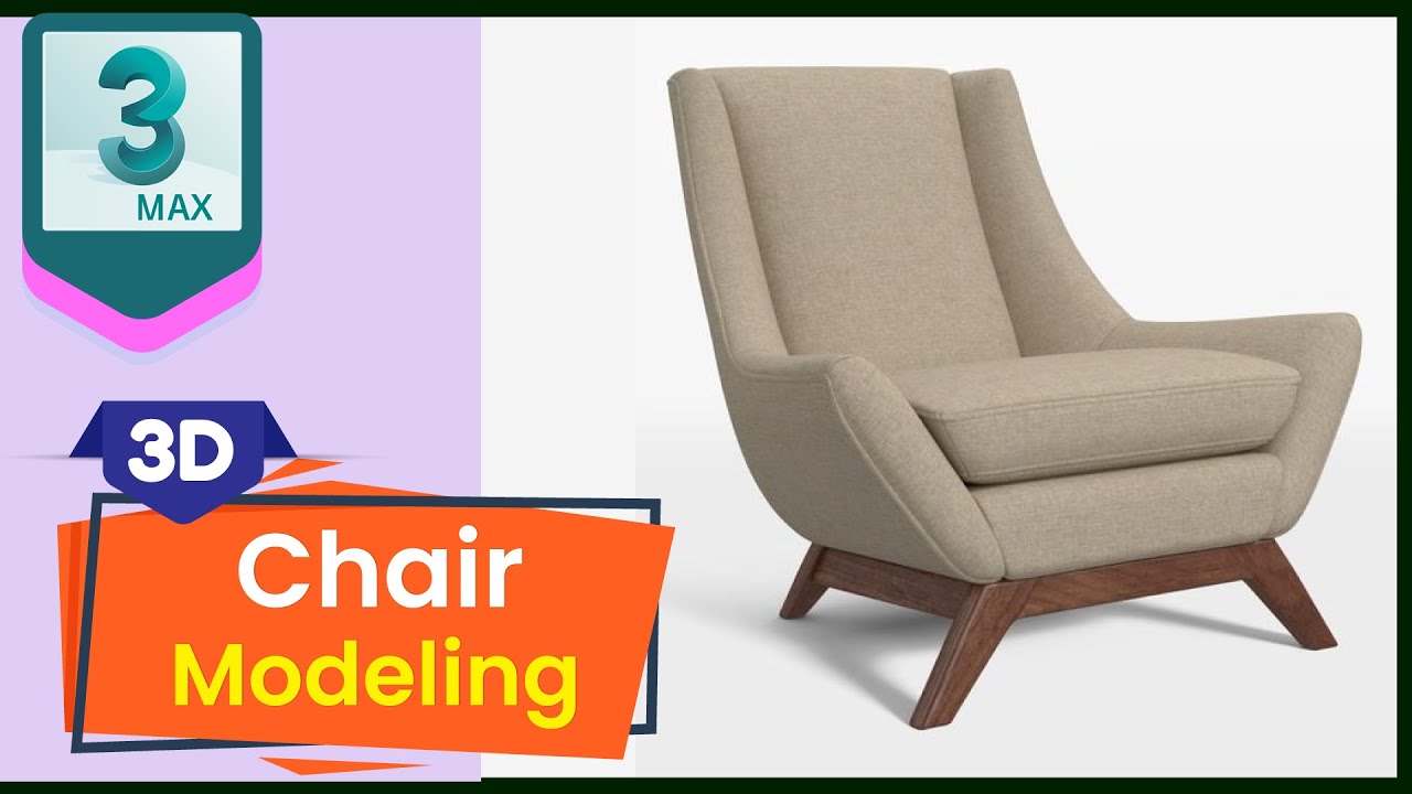 Chair Modeling in 3ds Max I  Stylish Wooden Chair in 3dsmax