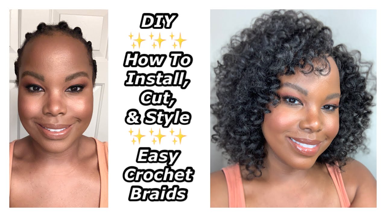 How To Install Easy Crochet Braids Step by Step | Freetress Ringlet Wand Curl
