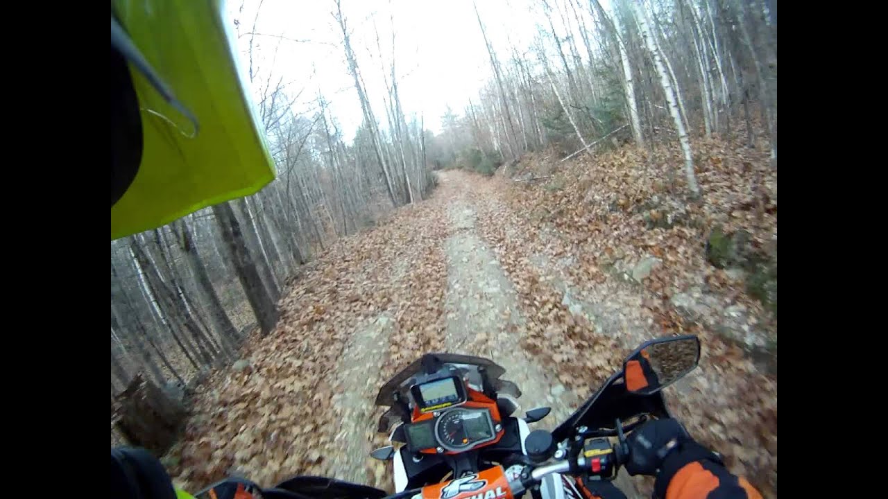 BACK TRAILS OF FRANKLIN NH ONBOARD THE KTM 1190 ADVENTURE R