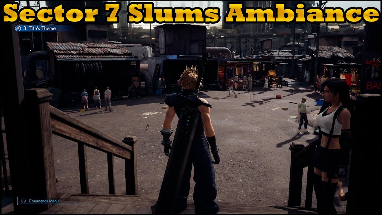 Sector 7 Slums Studying Ambiance (FF7 Remake)