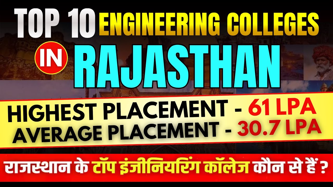 Top 10 Engineering Colleges in Rajasthan | Complete Details | Admissions Process | Placements
