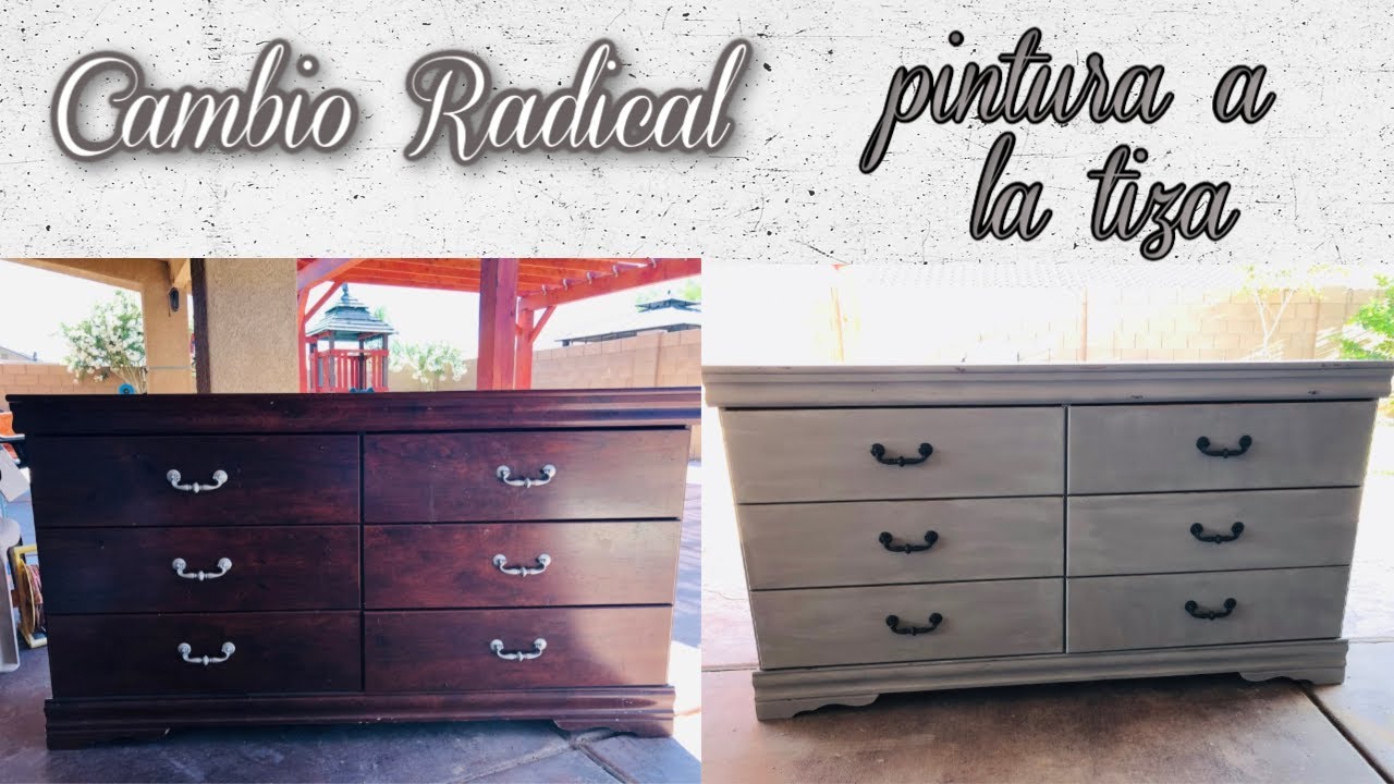 ✅ PINTURA A LA TIZA / COMO PINTAR MUEBLES🪑  CON PINTURA TIZA / CAMBIO RADICAL