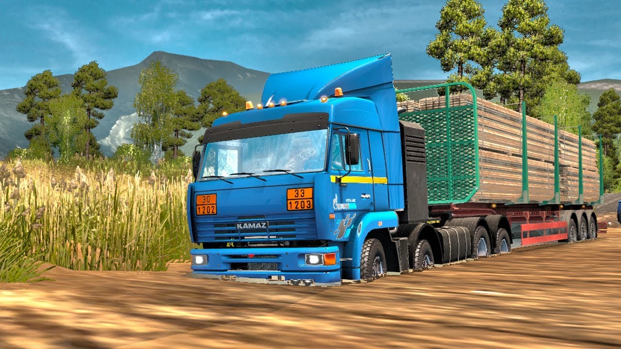 СРЕЗАЕМ ПУТЬ ЧЕРЕЗ БОЛОТО - Euro Truck Simulator 2