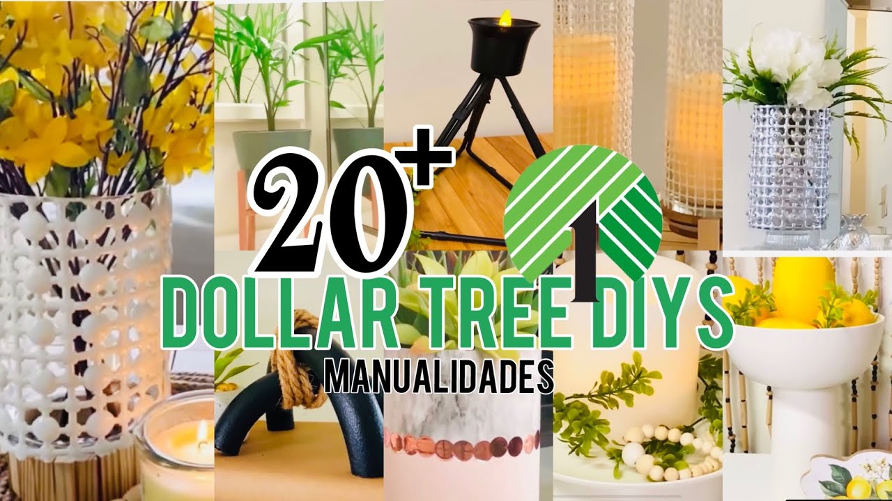 20+ DOLLAR TREE DIYS / IDEAS PARA DECORAR DOLLAR TREE/ Manualidades fáciles y económicas para decora