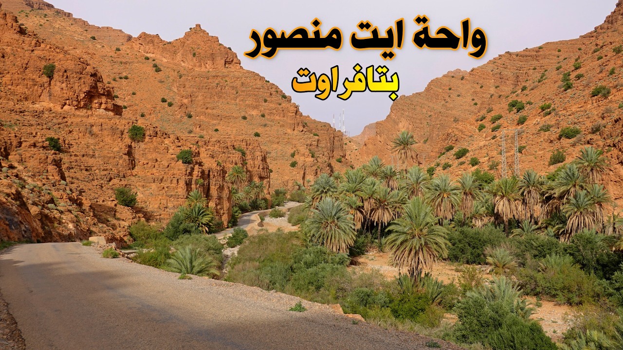 جولة وسط واحة ايت منصور بتافراوت جمال وسحر الطبيعة Ait Mansour Oasis in Tafraout