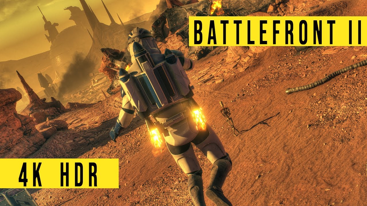 Star Wars Battlefront 2 - Gorgeous Gameplay | 4k - HDR - No Hud