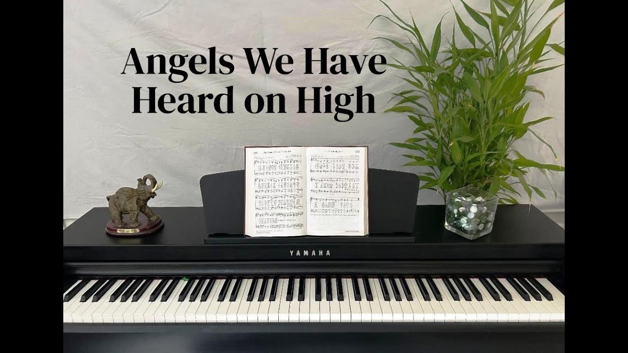 Angels We Have Heard on High  -  Piano Hymn Accompaniment with Lyrics