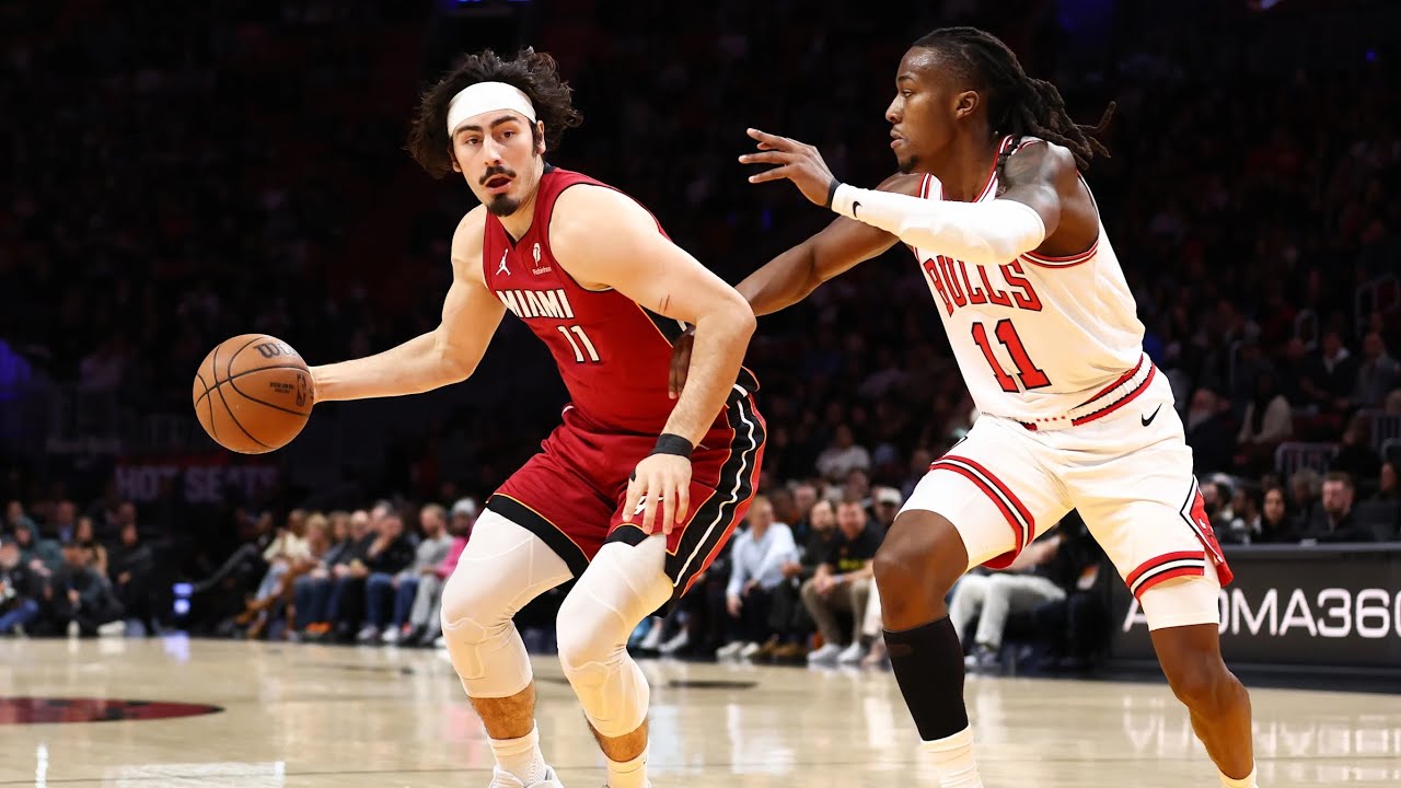Ayo drops 29 PTS, 8 REB, 9 AST in his best game ever leading the undermanned Bulls to a W over Heat!