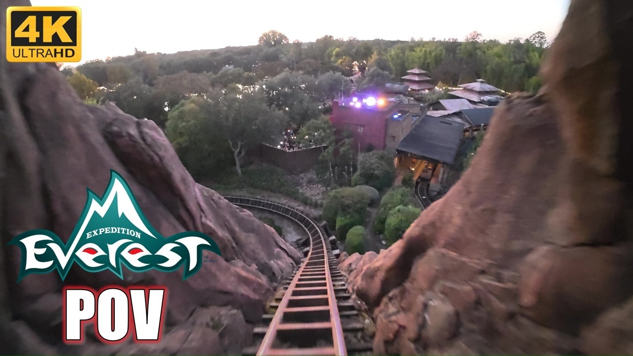 Expedition Everest POV (Front, 2025, 4K), Disney's Animal Kingdom Vekoma Coaster | Non-Copyright