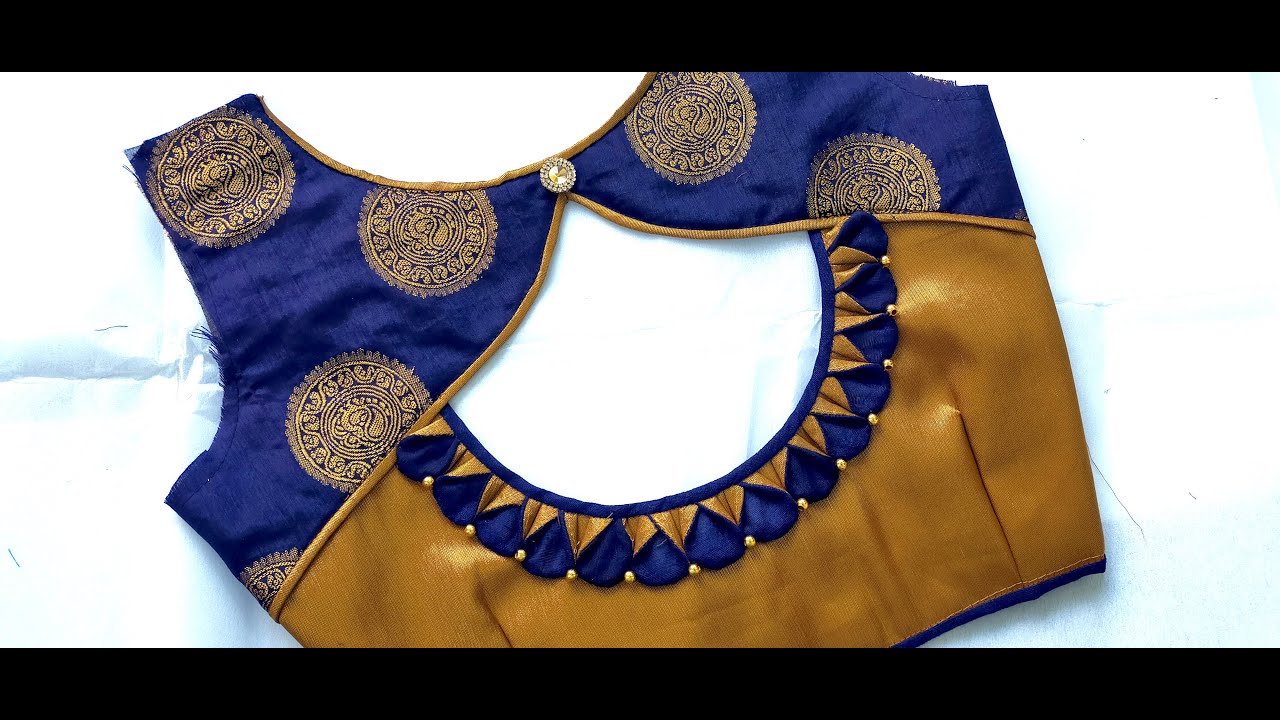 simple blouse back neck design/ blouse design