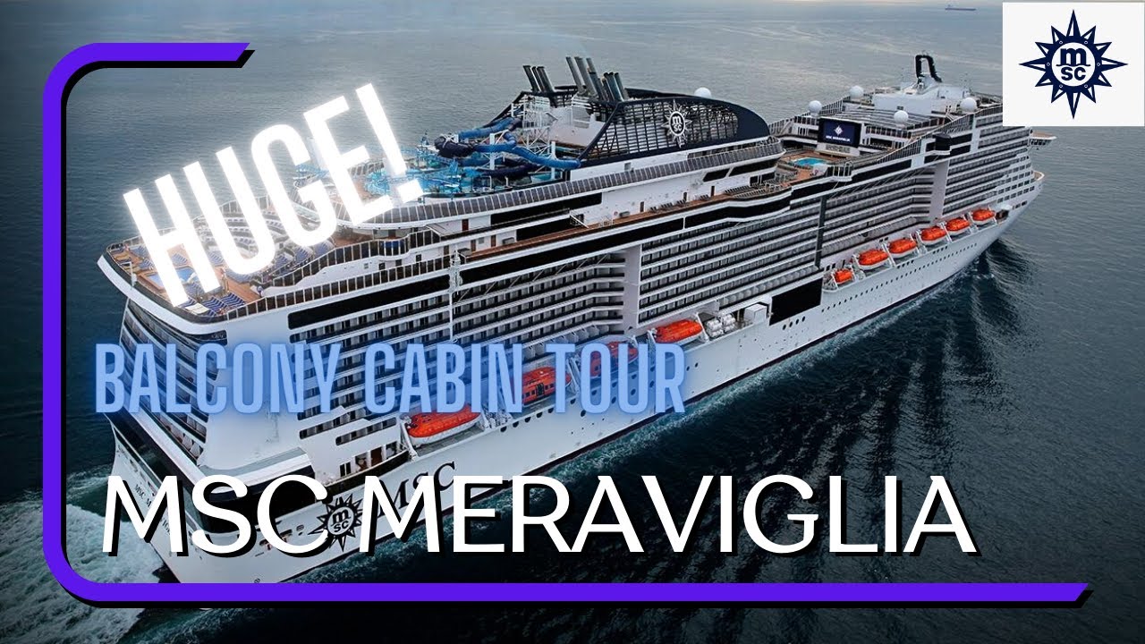 MSC Meraviglia Balcony Cabin Tour- THIS BALCONY IS HUGE!!!