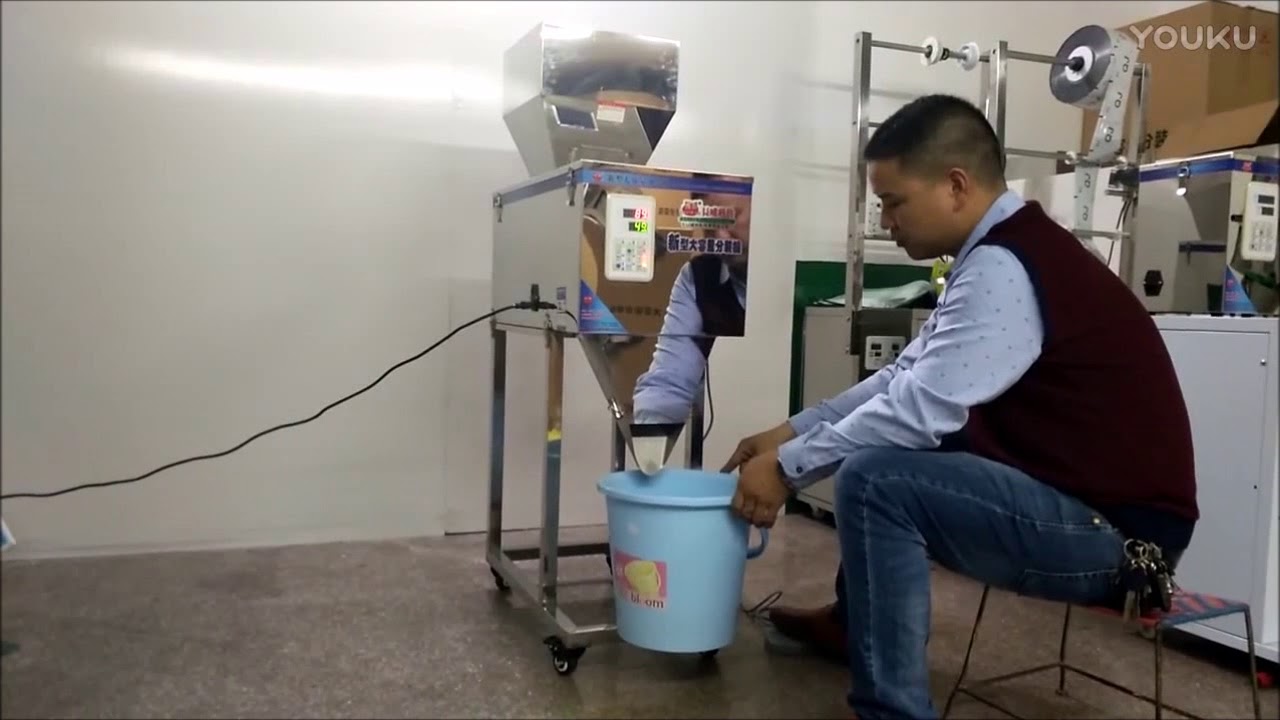 Maquina Llenadora de Polvos y Granos de 10 A 1000g Semi-automatica