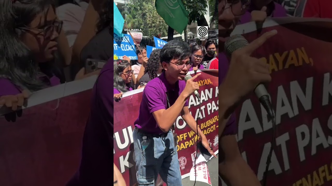 Protesta vs reklamong inihain sa campus journalist, youth leaders. | via Maria Tan, ABS-CBN News