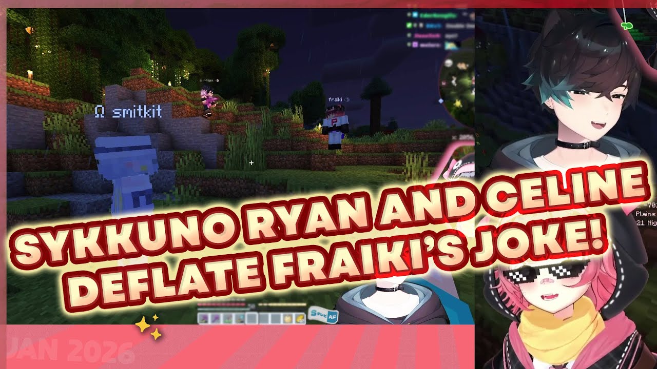 THEY'LLNEVERSUSPECT! Sykkuno, Ryan & Celine DEFLATE Fraiki's JOKE but she still gets A BINGO POINT!