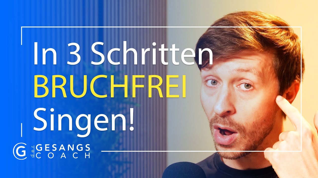Bruststimme → Kopfstimme ohne BRUCH? In 3 einfachen Schritten.