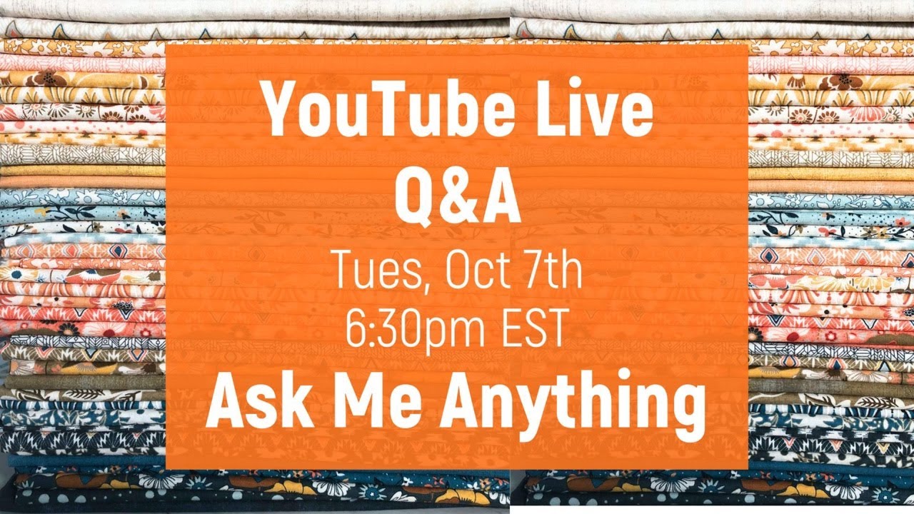 Ask me Anything!! Live Q&A Oct 7, 2025
