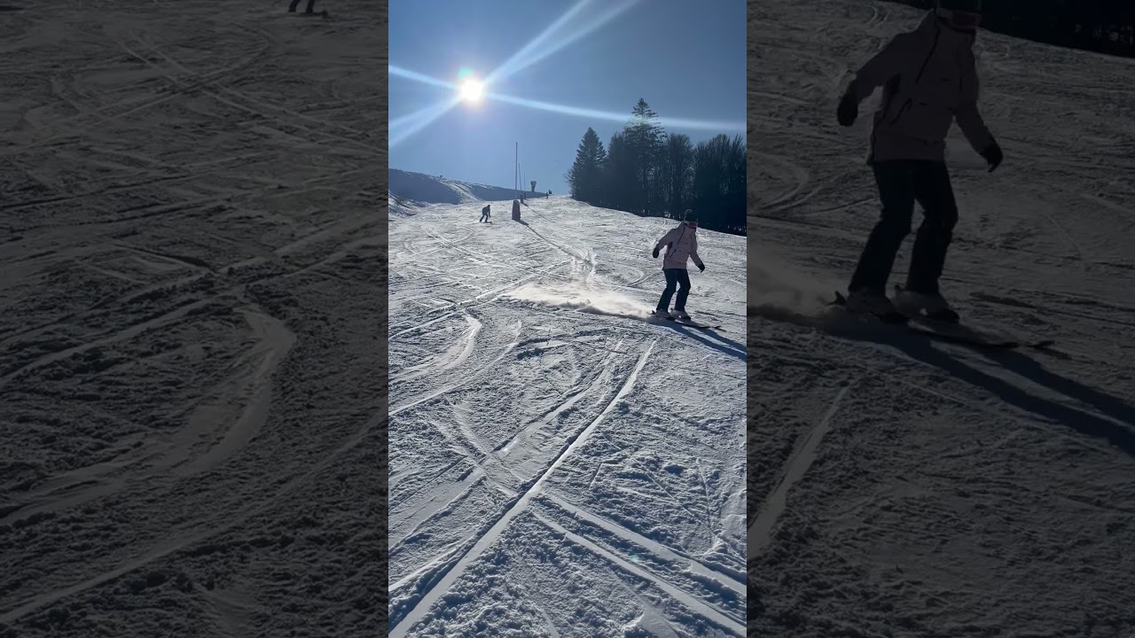 First time skiing in La Bresse