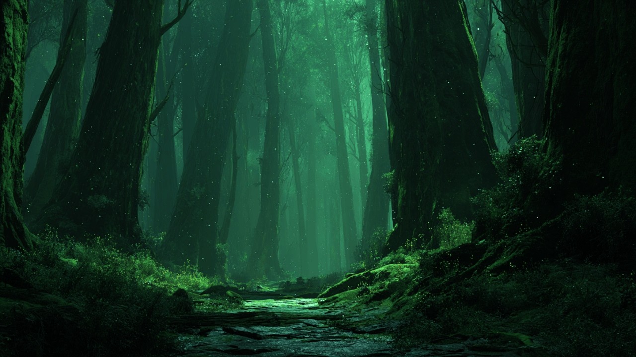 Deeper Into The Emerald Grove 🌿 Mysterious Forest Ambience for Focus, Relaxation & Study
