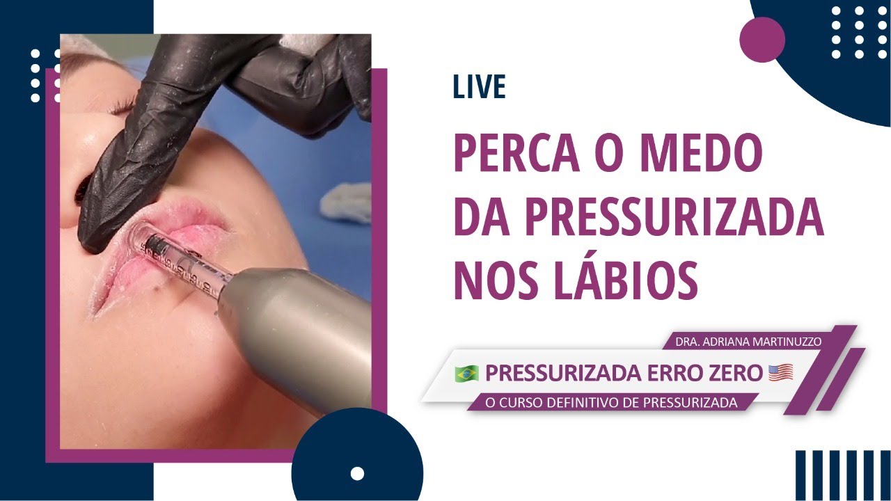 Perca o medo da pressurizada nos lábios
