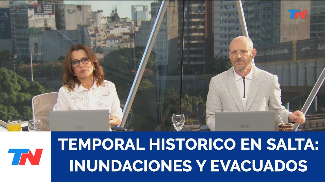 Impresionante temporal en Salta: inundaciones, calles anegadas y más de 200 evacuados