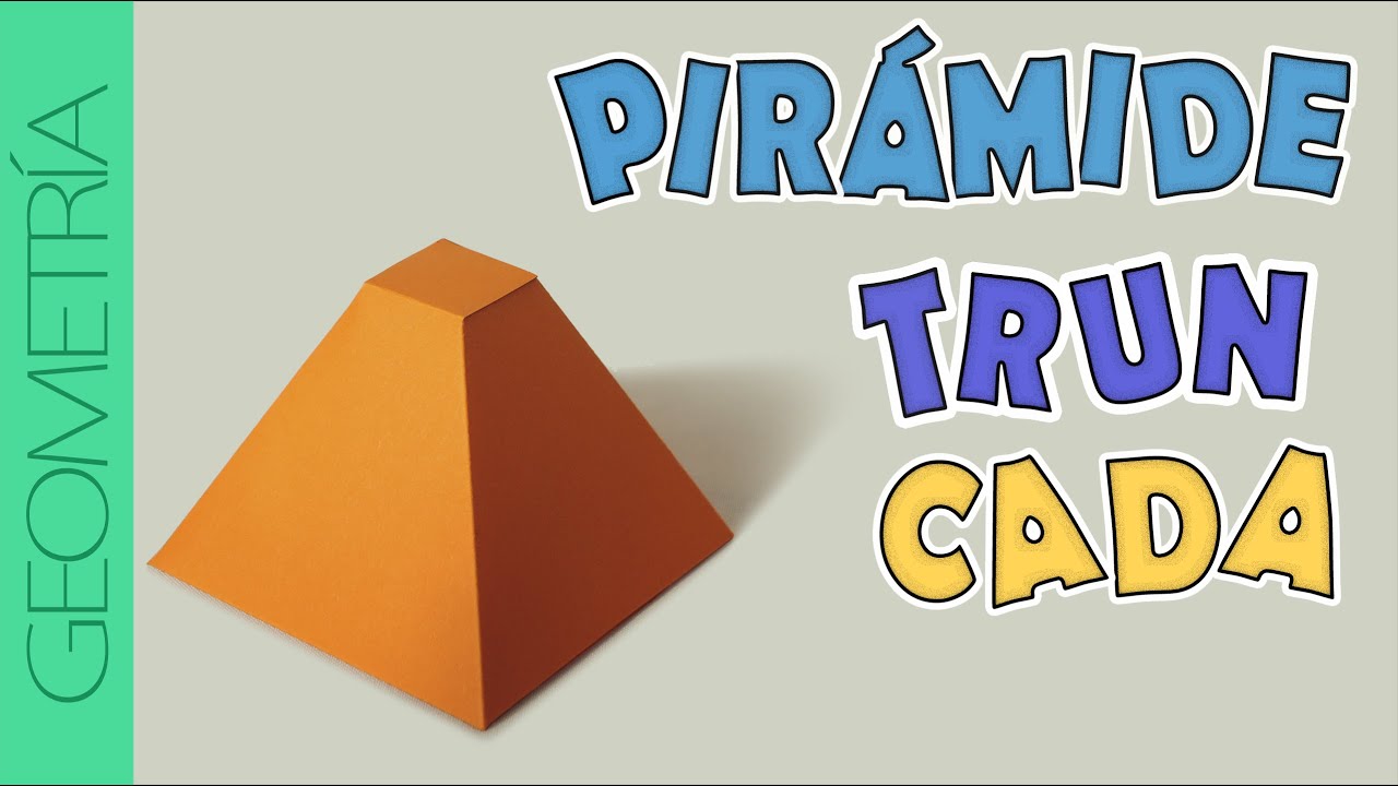 Pirámide truncada. (fácil) Paso a paso / Truncated pyramid