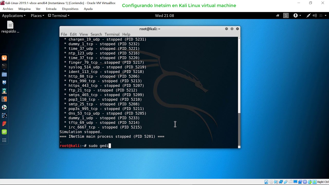 9. Configurando Inetsim en Kali Linux