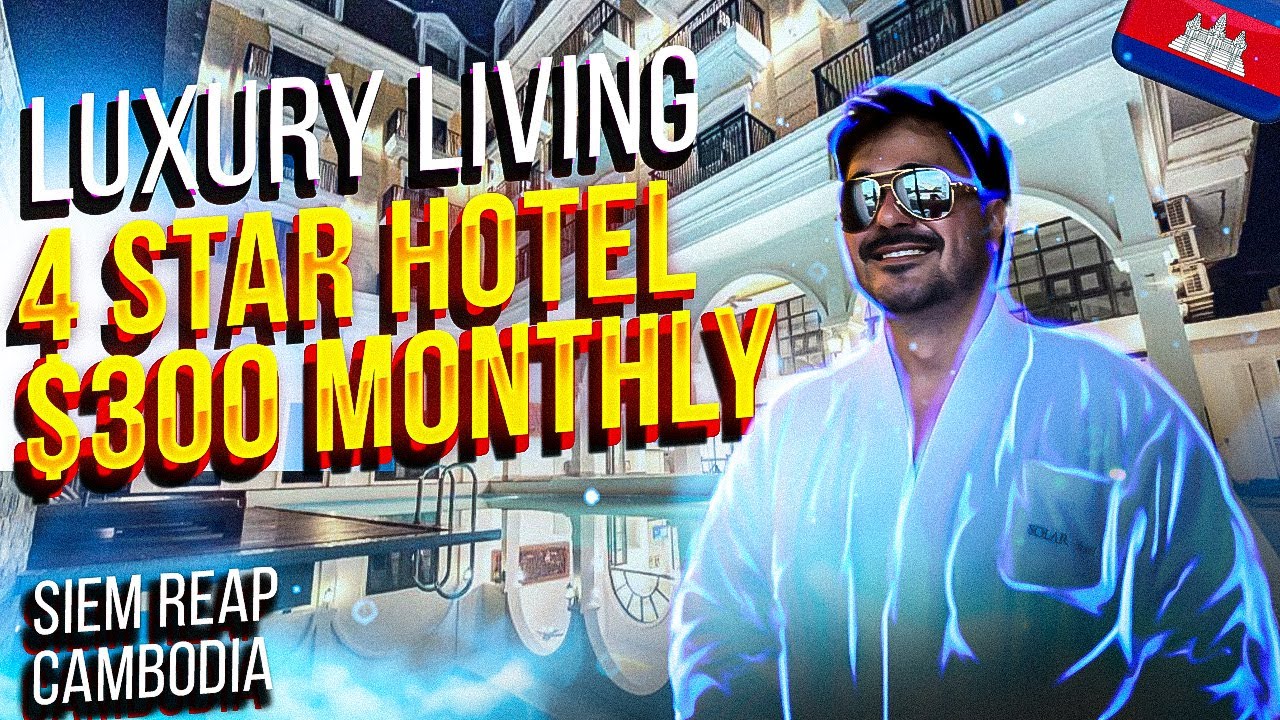 Retire in Cambodia in Style! Cost of Living in Cambodia. Hotel Tour. Siem Reap Cambodia Expat Vlog.