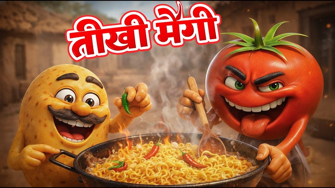 तीखी मैगी का धमाका 😂🌶 | Spicy Maggi Explosion | Aalooram & Tomato Comedy | आलूराम और टमाटर की कॉमेडी