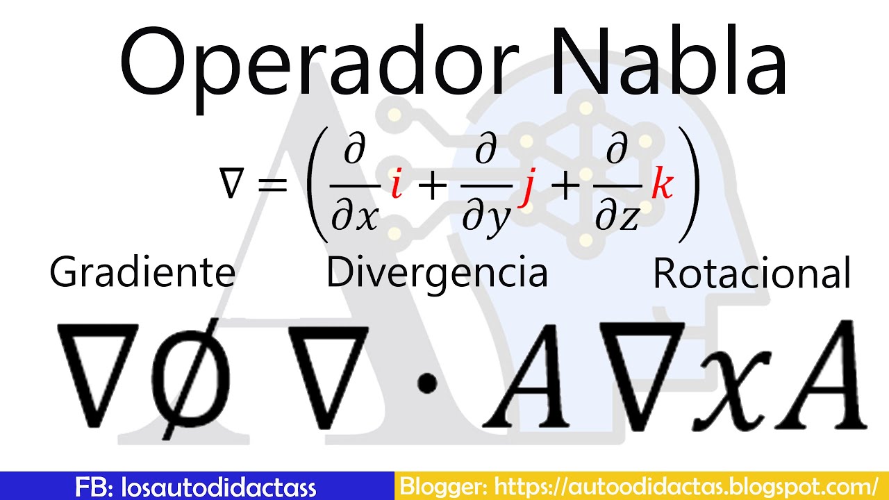 Como realizar el Gradiente, la Divergencia y el Rotacional - Ejemplos