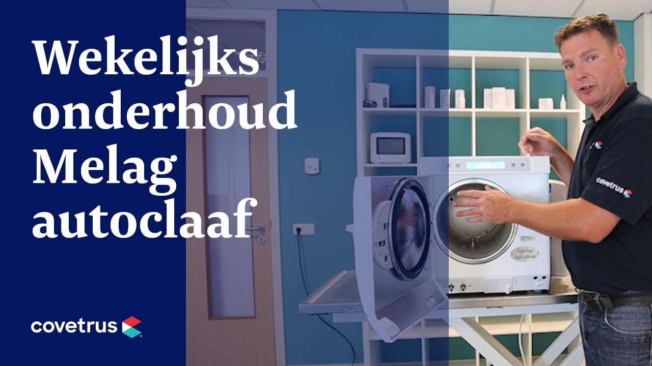 Wekelijks onderhoud Melag autoclaaf